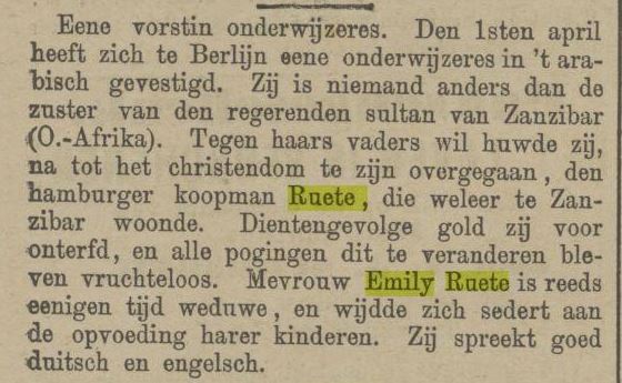 Emily Ruete Newspaper Emily Ruete Newspaper